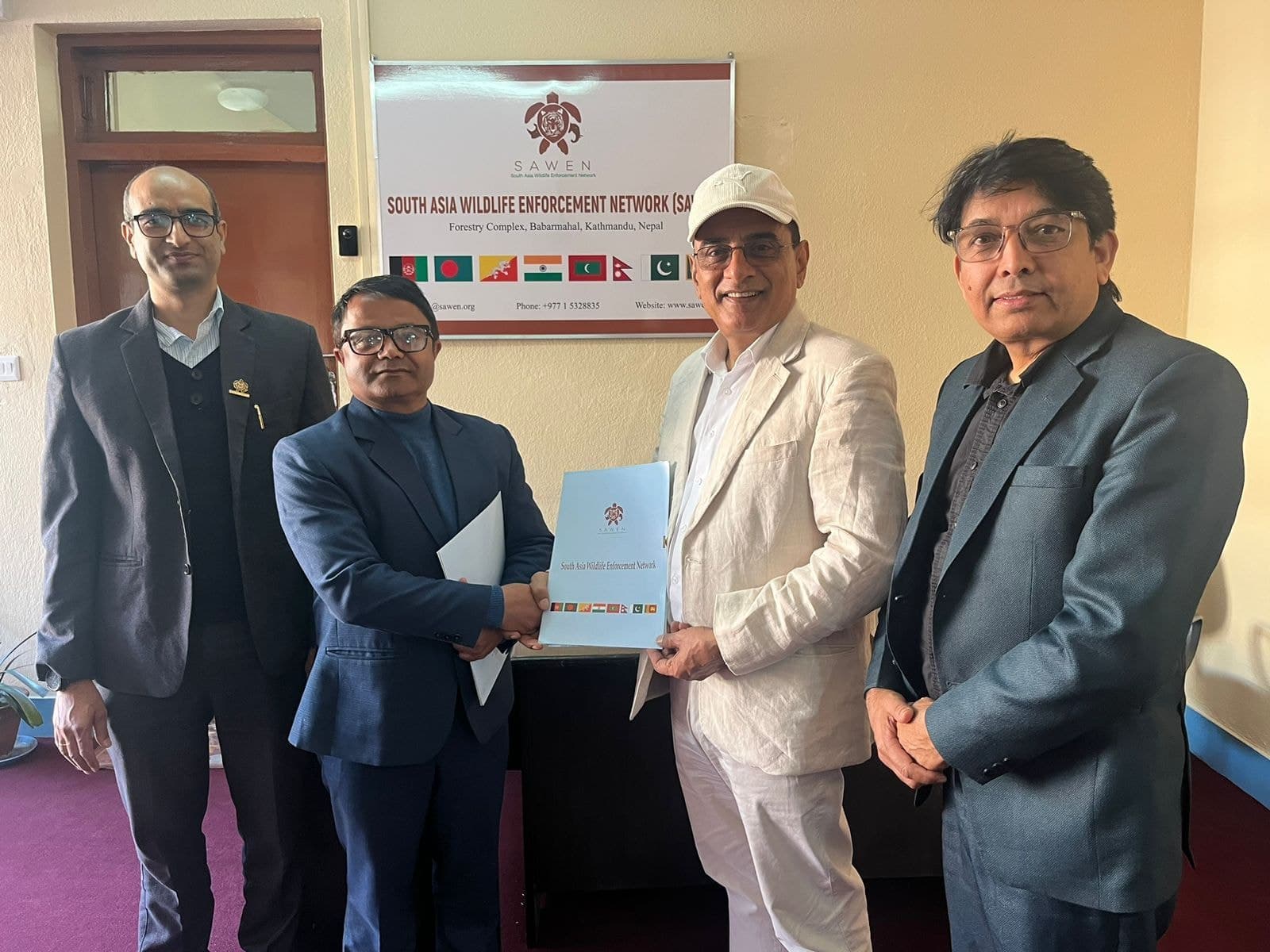 Image accompanying Strengthening Regional Partnerships: SAWEN Signs MoUs with WTI and NTNC