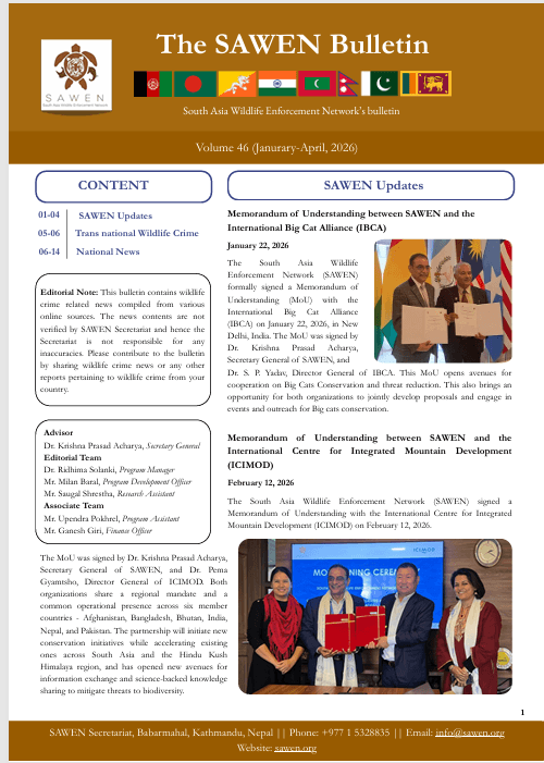 Cover of SAWEN Bulletin Volume 46