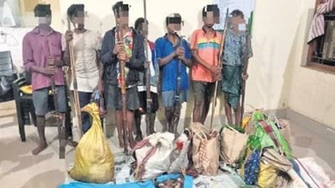 Image accompanying 9 poachers held with firearms, sambar meat in Odisha's Similipal